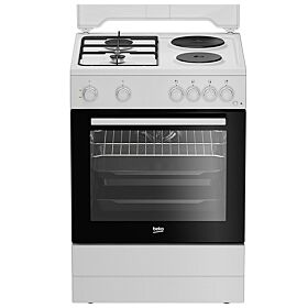 BEKO FBE64010WDN Kombinovani šporet, Sivi, Ringle/Plinski gorionici, 66 L