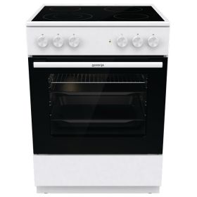 GORENJE GEC6A41WC Električni šporet, Bijeli, Staklokeramička, 71 l