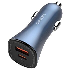 LDNIO C3 60W auto punjač USB+Type C