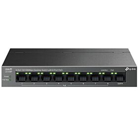 TP-LINK LS109P 9-Port 10/100Mbps with 8-Port PoE+