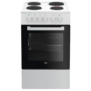 BEKO FSE 56000 GW Električni šporet sa ringlama, 55 L
