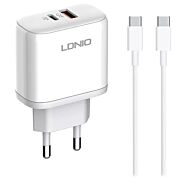 LDNIO brzi punjač 45W A2526C QC4.0 Dual USB-A/USB-C ,Type - C