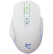 WHITE SHARK GARETH (Bijeli) Gejmerski optički USB miš