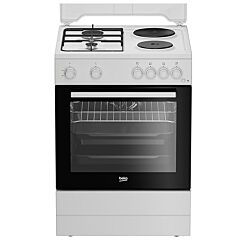 BEKO FBE64010WDN Kombinovani šporet, Sivi, Ringle/Plinski gorionici, 66 L