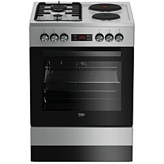 BEKO FBE64320SDN Kombinovani šporet, Sivi, Ringle/Plinski gorionici, 66 L