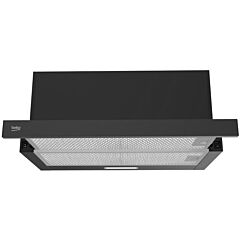 BEKO HNT61520BH Ugradni teleskopski aspirator 3 brzine / 574 m3/h / Led svijetlo / 60 cm / Crni