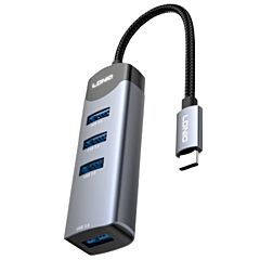 LDNIO adapter USB-Type C DS-134C, 3.0 HUB 4 port