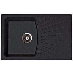 METALAC granitna sudopera X QUADRO PLUS- Crna