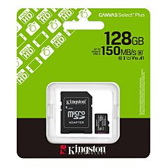 KINGSTON Canvas Select Plus SDCS3/128GB  microSD+Adapter