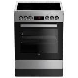 BEKO FSE 67310 GX Električni šporet, Inox, Staklokeramička, 66 l