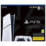 Sony PS5 Slim Digital Edition + 2xWireless Controller (Disc Free)