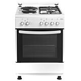 VIVAX  FC-22602I WH Kombinovani šporet, Bijeli, Ringle/Plinski gorionici, 64 L