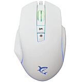 WHITE SHARK GARETH (Bijeli) Gejmerski optički USB miš