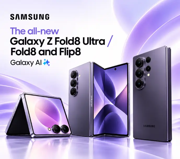 Samsung Galaxy Z Fold8 Ultra, Fold8 i Flip8